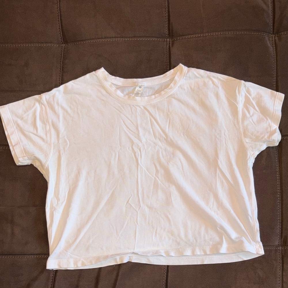 lululemon athletica Classic White Crop Top